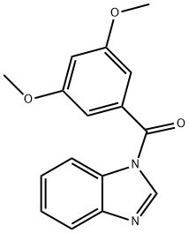 1H-benzimidazol-1-yl(3,5-dimethoxyphenyl)methanone Struktur