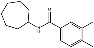 N-cycloheptyl-3,4-dimethylbenzamide Struktur