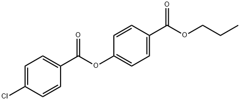 4-(propoxycarbonyl)phenyl 4-chlorobenzoate Struktur