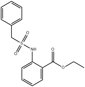 ethyl 2-[(benzylsulfonyl)amino]benzoate Struktur