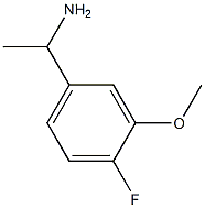 1-(4-Fluoro-3-methoxyphenyl)ethanamine Struktur