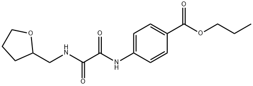 propyl 4-(2-oxo-2-(((tetrahydrofuran-2-yl)methyl)amino)acetamido)benzoate Struktur