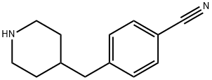 Benzonitrile, 4-(4-piperidinylmethyl)- Struktur