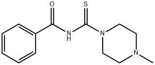 N-[(4-methyl-1-piperazinyl)carbonothioyl]benzamide Struktur