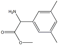 METHYL 2-AMINO-2-(3,5-DIMETHYLPHENYL)ACETATE Struktur