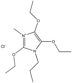 1-(Propyltriethoxyl)-3-methylimidazolium chloride Struktur