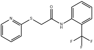 2-(pyridin-2-ylsulfanyl)-N-[2-(trifluoromethyl)phenyl]acetamide Struktur