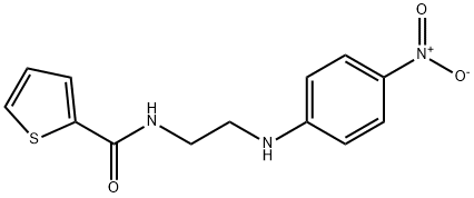 N-{2-[(4-nitrophenyl)amino]ethyl}thiophene-2-carboxamide Struktur