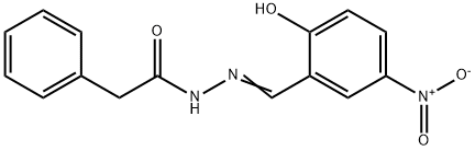 Phenyl-acetic acid (2-hydroxy-5-nitro-benzylidene)-hydrazide Struktur