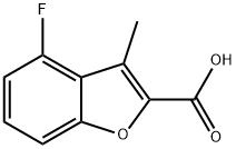 4-fluoro-3-methyl-2-benzofurancarboxylic acid Struktur