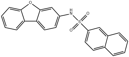 N-(dibenzo[b,d]furan-3-yl)naphthalene-2-sulfonamide Struktur