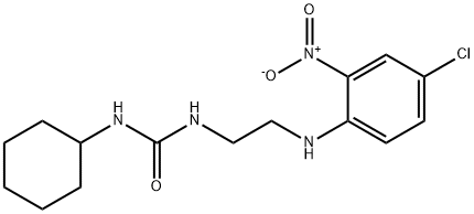 1-{2-[(4-chloro-2-nitrophenyl)amino]ethyl}-3-cyclohexylurea Struktur