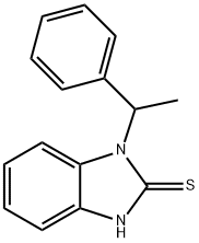 1-(1-Phenyl-ethyl)-1H-benzoimidazole-2-thiol Struktur