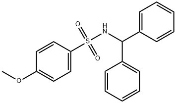 N-(diphenylmethyl)-4-methoxybenzenesulfonamide Struktur