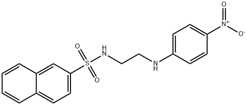 N-{2-[(4-nitrophenyl)amino]ethyl}naphthalene-2-sulfonamide Struktur