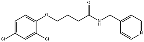 4-(2,4-dichlorophenoxy)-N-(4-pyridinylmethyl)butanamide Struktur