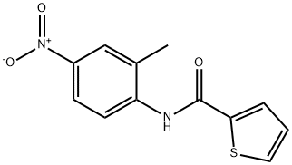 N-(2-methyl-4-nitrophenyl)thiophene-2-carboxamide Struktur