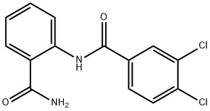 N-(2-carbamoylphenyl)-3,4-dichlorobenzamide Struktur