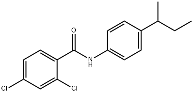 N-[4-(butan-2-yl)phenyl]-2,4-dichlorobenzamide Struktur