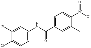 N-(3,4-dichlorophenyl)-3-methyl-4-nitrobenzamide Struktur