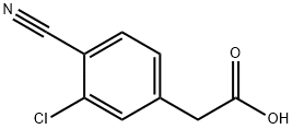 2-(3-Chloro-4-cyanophenyl)acetic acid Struktur