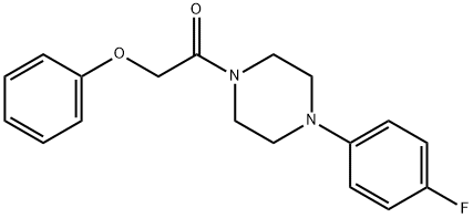 1-[4-(4-fluorophenyl)piperazin-1-yl]-2-phenoxyethanone Struktur