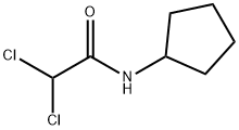 2,2-dichloro-N-cyclopentylacetamide Struktur