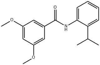 3,5-dimethoxy-N-[2-(propan-2-yl)phenyl]benzamide Struktur