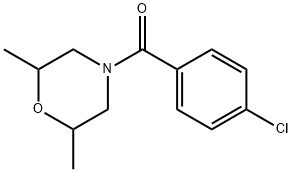 (4-chlorophenyl)(2,6-dimethylmorpholin-4-yl)methanone Struktur