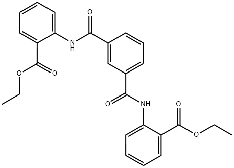 diethyl 2,2'-[benzene-1,3-diylbis(carbonylimino)]dibenzoate Struktur