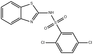 N-(1,3-benzothiazol-2-yl)-2,5-dichlorobenzenesulfonamide Struktur