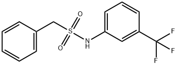 1-phenyl-N-[3-(trifluoromethyl)phenyl]methanesulfonamide Struktur