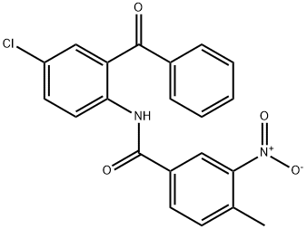 N-[4-chloro-2-(phenylcarbonyl)phenyl]-4-methyl-3-nitrobenzamide Struktur