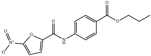 propyl 4-[(5-nitro-2-furoyl)amino]benzoate Struktur