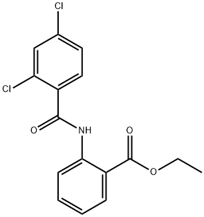 ethyl 2-{[(2,4-dichlorophenyl)carbonyl]amino}benzoate Struktur