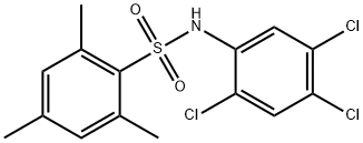 2,4,6-trimethyl-N-(2,4,5-trichlorophenyl)benzenesulfonamide Struktur