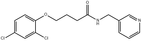 4-(2,4-dichlorophenoxy)-N-(pyridin-3-ylmethyl)butanamide Struktur