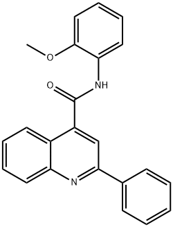 N-(2-methoxyphenyl)-2-phenylquinoline-4-carboxamide Struktur