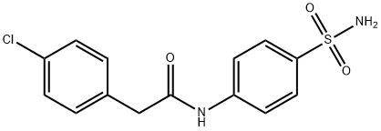 N-[4-(aminosulfonyl)phenyl]-2-(4-chlorophenyl)acetamide Struktur