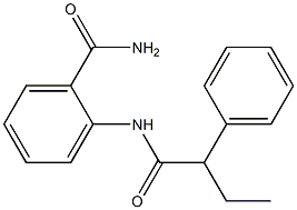 2-[(2-phenylbutanoyl)amino]benzamide Struktur