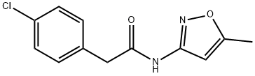 2-(4-chlorophenyl)-N-(5-methyl-1,2-oxazol-3-yl)acetamide Struktur