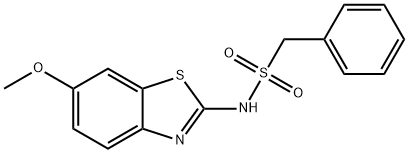 N-(6-methoxy-1,3-benzothiazol-2-yl)-1-phenylmethanesulfonamide Struktur