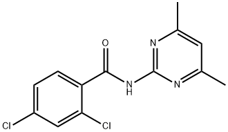 2,4-dichloro-N-(4,6-dimethylpyrimidin-2-yl)benzamide Struktur