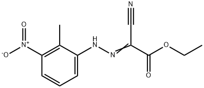 ethyl cyano[(2-methyl-3-nitrophenyl)hydrazono]acetate Struktur