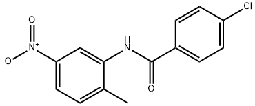 4-chloro-N-(2-methyl-5-nitrophenyl)benzamide Struktur