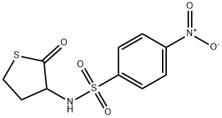 4-nitro-N-(2-oxotetrahydrothiophen-3-yl)benzenesulfonamide Struktur