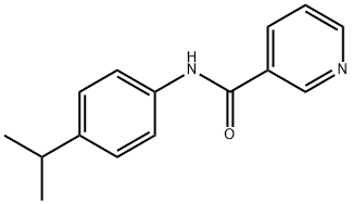 N-[4-(propan-2-yl)phenyl]pyridine-3-carboxamide Struktur