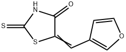 4-Thiazolidinone, 5-(3-furanylmethylene)-2-thioxo- Struktur