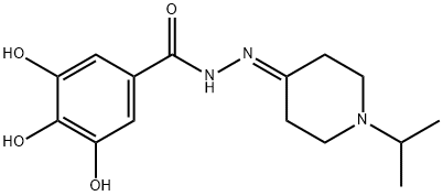 3,4,5-trihydroxy-N'-[1-(propan-2-yl)piperidin-4-ylidene]benzohydrazide Struktur