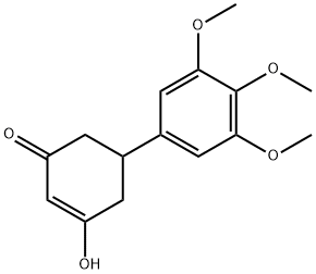 3-hydroxy-5-(3,4,5-trimethoxyphenyl)cyclohex-2-en-1-one Struktur